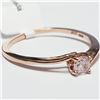 Image 3 : 14K ROSE GOLD LIGHT PINK DIAMOND(0.18CT)  RING