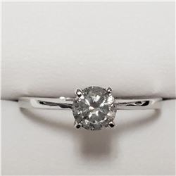 14K WHITE GOLD DIAMOND(G-H, I, 0.55CT)  RING