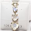 Image 1 : 10K YELLOW GOLD MOONSTONE  PENDANT