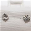 Image 1 : 14K WHITE GOLD DIAMOND(0.3CT)  EARRINGS
