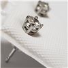 Image 2 : 14K WHITE GOLD DIAMOND(0.3CT)  EARRINGS