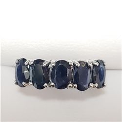 10K WHITE GOLD SAPPHIRE(3.3CT)  RING