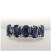 Image 1 : 10K WHITE GOLD SAPPHIRE(3.3CT)  RING