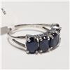 Image 2 : 10K WHITE GOLD SAPPHIRE(3.3CT)  RING