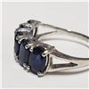 Image 3 : 10K WHITE GOLD SAPPHIRE(3.3CT)  RING