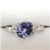 Image 1 : 10K WHITE GOLD TANZANITE(0.95CT) DIAMOND