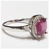 Image 3 : SILVER RUBY  RING (~SIZE 8)