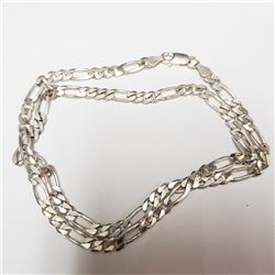 SILVER ITALIAN   NECKLACE (~WEIGHT 27.2G)