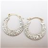Image 1 : 10K YELLOW GOLD CUBIC ZIRCONIA  EARRINGS