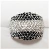 Image 1 : SILVER CUBIC ZIRCONIA  RING (~SIZE 7)