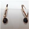 Image 1 : 10K ROSE GOLD BLACK DIAMOND(2.1CT)  EARRINGS