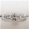 Image 1 : 10K WHITE GOLD DIAMOND(0.76CT)  RING