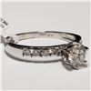 Image 4 : 10K WHITE GOLD DIAMOND(0.76CT)  RING