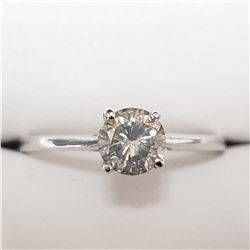14K WHITE GOLD DIAMOND(H-I, I, 0.65CT)  RING