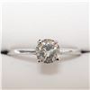 Image 1 : 14K WHITE GOLD DIAMOND(H-I, I, 0.65CT)  RING