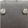 Image 1 : 14K YELLOW GOLD DIAMOND(0.14CT)  EARRINGS