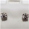 Image 2 : 14K WHITE GOLD DIAMOND(0.36CT)  EARRINGS