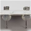 Image 4 : 14K WHITE GOLD DIAMOND(0.36CT)  EARRINGS