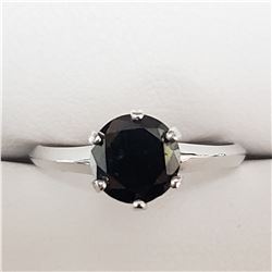 14K WHITE GOLD BLACK DIAMOND(1.4CT)  RING