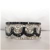 Image 3 : SILVER CUBIC ZIRCONIA  RING (~WEIGHT 4.7G)