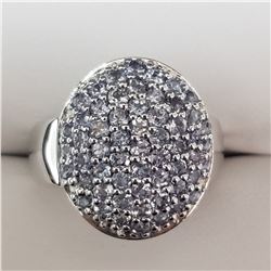 SILVER TANZANITE  RING (~WEIGHT 8.6G)