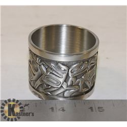 FINE PEWTER  TRINKET BOX BOMA MADE CANADA VIN