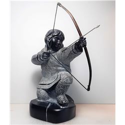 20)  SIGNED BOWMA SOAPSTONE SCULPTURE