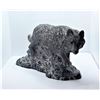 Image 1 : 18)  SOAPSTONE SCULPTURE OF A WOLF