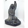 Image 1 : 19)  SOAPSTONE SCULPTURE OF A YOUNG