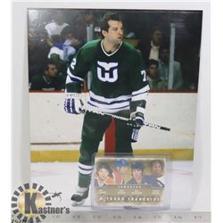 DAVE SEMENKO HARTFORD WHALERS PHOTO AND CARD