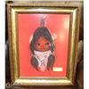 Image 1 : GERDA CHRISTOFFERSEN NATIVE PRINT 22" X 13"