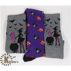 3 PAIRS OF HALLOWEEN KNEE HIGH SOCKS