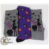 Image 1 : 3 PAIRS OF HALLOWEEN KNEE HIGH SOCKS