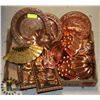 Image 1 : COPPER CAKE FORMS ETC