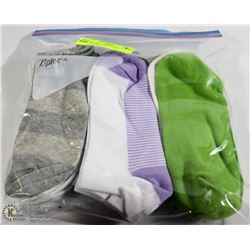 9PK LADIES ANKLE SOCKS