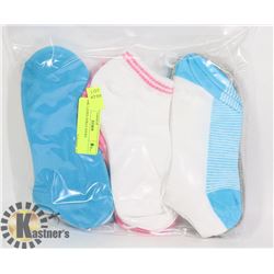 9PK LADIES ANKLE SOCKS