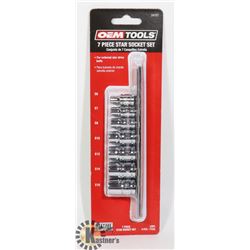 NEW OEMTOOLS 7 PC STAR SOCKET SET - E6,E7,E10,E12