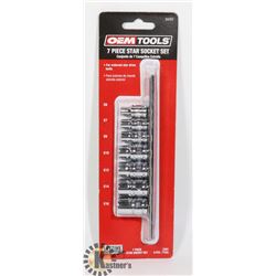 NEW OEMTOOLS 7 PC STAR SOCKET SET - E6,E7,E10,E13