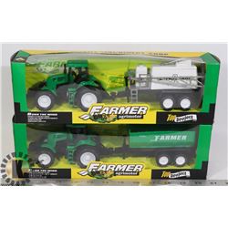 TWO NEW FARM TRACTOR KIDS TOYS