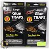 Image 1 : TWO NEW PACKS OF TWO LARGE GLUE TRAPS