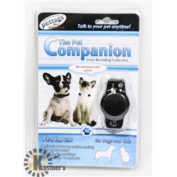 NEW PET COMPANION VOICE RECORDING COLLAR UNIT