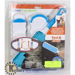 NEW MAGIC FUR BRUSH, PET FUR AND LINT REMOVER