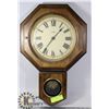 Image 1 : WOOD WALL CLOCK-WORKS
