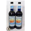 Image 1 : TWO BOTTLES OF OSTERBERG BLUE CURACAO SYRUP