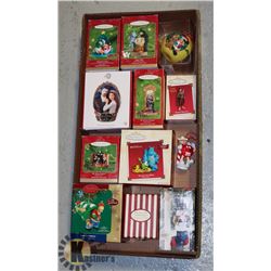 LARGE FLAT W/12 COLLECTIBLE HALLMARK