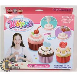 NEW PUFFY CUPCAKES KEY CHAIN MAKING CRAFT KIT
