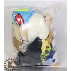 LOT OF 6 WEBKINZ "ADOPT A PET" COLLECTIBLE PLUSH