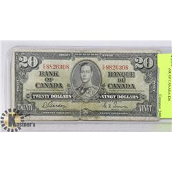 1937 BANK OF CANADA $20