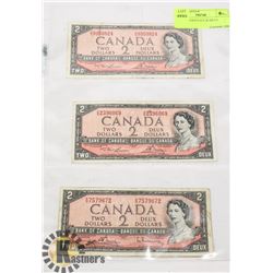 1954MODIFIED PORTRAIT $2 BILLS