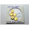 Image 1 : 9)  LOT OF 5 US 24k GOLD PLATED MINI COINS